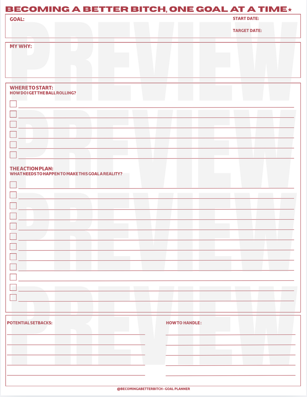 The Planning Package | 5 Printable + Digital PDFs